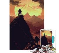 Rompecabezas para Adultos de 1000 Piezas Duelo al Amanecer Juego Educativo desafío Juguete Juego Familiar diversión Familiar Regalos de cumpleaños tamaño 75x50cm