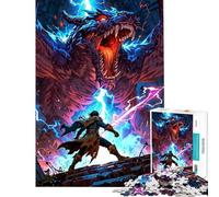 Rompecabezas para Adultos de 1000 Piezas Duelo del Destino Rompecabezas antiestrés de 1000 Piezas Que mejoran la Memoria cumpleaños y Navidad (38x52cm)