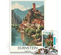 Rompecabezas para Adultos de 1000 Piezas, Dürnstein, Austria, Juego Educativo, decoración del hogar, para Fortalecer el Amor Entre Parejas 38x26cm
