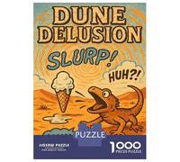 Rompecabezas para Adultos De 1000 Piezas Dune Delusion Lizard and Ice Cream Rompecabezas para Adultos Juego De Ingenio para La Diversión Familiar Actividades Divertidas En Casa, 52x38cm/1000pcs
