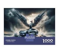Rompecabezas para Adultos De 1000 Piezas Eagle Car on Rocky Island Rompecabezas para Adultos Juego De Ingenio Aliviador del Estrés Actividades Divertidas En Casa 70x50cm/1000pcs