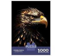 Rompecabezas para Adultos De 1000 Piezas Eagle Gold Black Animals Rompecabezas para Adultos Juguete Decoración De Pared Mejora La Memoria Cumpleaños 70x50cm/1000pcs