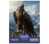 Rompecabezas para Adultos De 1000 Piezas Eagle On Mountain Top Rompecabezas para Adolescentes Juego Familiar Carrera De Velocidad Manual Cumpleaños 52x38cm/1000pcs