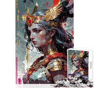 Rompecabezas para Adultos de 1000 Piezas Ecos de sabiduría ︰ Atenea renacida Juego de ingenio Desafío difícil Juguetes DIY cumpleaños y Navidad (38x52cm)