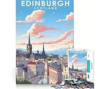 Rompecabezas para Adultos de 1000 Piezas,Edimburgo,Escocia,Viaje,decoración,lógica,Habilidad,Juego Casual,diversión,Regalo de cumpleaños (50x75cm)