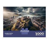 Rompecabezas para Adultos De 1000 Piezas Edinburgh Castle Scotland's Iconic Fortress Rompecabezas para Adultos Juego De Ingenio Regalo De Cumpleaños Desafío Educativo 38x26cm/1000pcs