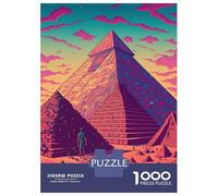 Rompecabezas para Adultos De 1000 Piezas Egyptian Pyramid Rompecabezas para Adultos Juego Familiar para Aliviar El Estrés Cumpleaños Y Navidad 70x50cm/1000pcs