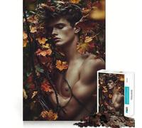 Rompecabezas para Adultos de 1000 Piezas El Abrazo del otoño ︰ Un Momento de Serenidad Bordes impecables Juguete Divertido para ejercitar la Mente Momento Acogedor y Divertido Escena navideña Arte