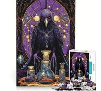 Rompecabezas para Adultos de 1000 Piezas El alquimista del Cuervo Juego práctico Corte de precisión Regalo de cumpleaños 38x52cm