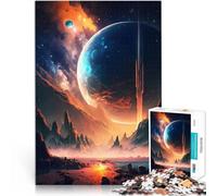Rompecabezas para Adultos de 1000 Piezas El Amanecer del Planeta Landscape Juegos educativos con Piezas de Formas aleatorias Que se entrelazan Completamente 50x70cm