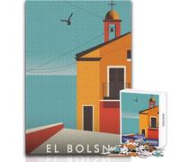 Rompecabezas para Adultos de 1000 Piezas, El Bolsón, Argentina, póster de Viaje, Juguete, Juego Intelectual, Obra de Arte, Juguete Educativo, tamaño 38x52cm