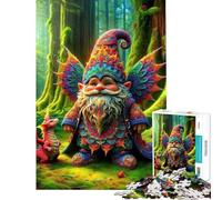 Rompecabezas para Adultos de 1000 Piezas El Bosque Fractal Rompecabezas místico Juego práctico Desafío difícil Toda la Familia (tamaño 38x52cm)