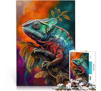 Rompecabezas para Adultos de 1000 Piezas El camaleón mutable Juegos educativos Decoración del hogar Mejorar el Amor Entre Parejas 52x38cm