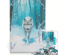 Rompecabezas para Adultos de 1000 Piezas El Camino del Lobo Juegos relajantes y Actividades Divertidas para Hacer en casa Incluye póster y Hoja de Preguntas a Juego 38x52cm