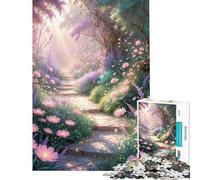 Rompecabezas para Adultos de 1000 Piezas El Camino Encantado - Juego práctico de Corte de precisión cumpleaños y Navidad (Tamaño 38x52cm)