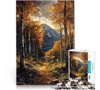 Rompecabezas para Adultos de 1000 Piezas El Camino Menos transitado Juegos Divertidos para la Familia Regalo para cumpleaños 38x26cm