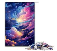 Rompecabezas para Adultos de 1000 Piezas El Cielo Nocturno está rodeado Rompecabezas Juegos Juguetes Regalo Adecuado para decoración de Escritorio 75x50cm