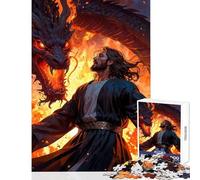 Rompecabezas para Adultos de 1000 Piezas El Conquistador del Infierno Rompecabezas de 1000 Piezas para decoración del hogar Un Gran Regalo para los Amantes de los Juegos Divertido y con Humor