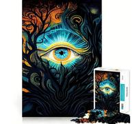 Rompecabezas para Adultos de 1000 Piezas El Despertar del Tercer Ojo,Juego de articulaciones afiladas,desafío Mental,Juguete para Momentos de diversión y Tranquilidad,Arte navideño para el hogar