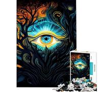 Rompecabezas para Adultos de 1000 Piezas El Despertar del Tercer Ojo Rompecabezas para Adultos Juguete decoración de Pared Regalos para Mujeres cumpleaños y Navidad (50x75cm)