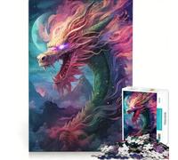 Rompecabezas para Adultos de 1000 Piezas: El dragón de la Pesadilla Que Despierta, decoración de Pared de Juguete, interacción Entre Padres e Hijos, cumpleaños, 50x75cm