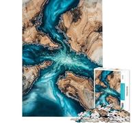 Rompecabezas para Adultos de 1000 Piezas El escalofrío del río - Juguetes para armar - Una Obra de Arte cumpleaños y Navidad (Tamaño 38x52cm)