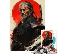 Rompecabezas para Adultos de 1000 Piezas El espíritu del Bushido - Juego Familiar de análisis y lógica cumpleaños y Navidad (Tamaño 50x75cm)