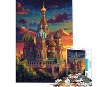 Rompecabezas para Adultos de 1000 Piezas El esplendor de San Basilio Juego Educativo Juguetes Juegos educativos Regalos de cumpleaños para Toda la Familia (tamaño 75x50cm)