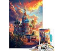 Rompecabezas para Adultos de 1000 Piezas El esplendor de San Basilio Juegos relajantes Juguetes educativos Regalos para cumpleaños antiestrés (tamaño 38x52cm)