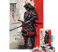 Rompecabezas para Adultos de 1000 Piezas El Fantasma del samurái Japón Juguetes educativos Juegos Familiares Regalos de Amigo Invisible (tamaño 50x75cm)
