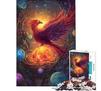Rompecabezas para Adultos de 1000 Piezas El Fénix resurgiendo del Nido Cósmico Rompecabezas para Adultos Ideal para armar para Pasar el Tiempo en casa un Gran Regalo para los Amantes de los