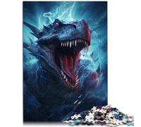 Rompecabezas para adultos de 1000 piezas El feroz tiranosaurio rex imposible, 50 x 70 cm, mejora el amor entre parejas para adolescentes mayores de 14 años
