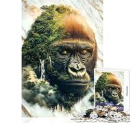 Rompecabezas para Adultos de 1000 Piezas El Guardián de la Selva Juego Imposible Juguete Educativo antiestrés Que Mejora el Amor Entre Parejas (38x52cm)