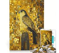 Rompecabezas para Adultos de 1000 Piezas, El Halcón Dorado, Estilo Gustav Klimt, Juguetes antiestrés, análisis y lógica, colección de Artistas, Bellas Artes 38x52cm