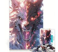 Rompecabezas para Adultos de 1000 Piezas El Hombre Lobo del Bien y del Mal, Juego Educativo, Mejora la Memoria, cumpleaños y Navidad 38x52cm