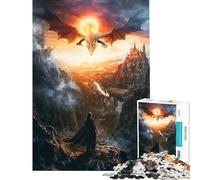 Rompecabezas para Adultos de 1000 Piezas El Legado del dragón Actividades Divertidas en casa Actividades Familiares Juegos relajantes para Mayores de 14 años Juego de Rompecabezas Disponible 50x75cm