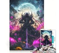 Rompecabezas para Adultos de 1000 Piezas El misticismo de los samuráis japoneses Juegos relajantes Mejora la Memoria cumpleaños y Navidad 50x75cm