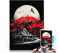Rompecabezas para Adultos de 1000 Piezas El mítico Fuji Juguetes para aliviar el estrés Actividades Divertidas en casa, Regalos de cumpleaños, Regalos de Viaje, 52x38cm