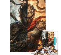 Rompecabezas para Adultos de 1000 Piezas El Mito de Wukong un desafío Educativo para la diversión Familiar Juegos Divertidos para Mayores de 14 años 38x52cm