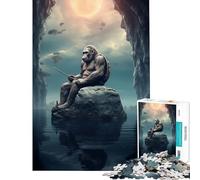 Rompecabezas para Adultos de 1000 Piezas El Mono del Planeta Juguetes educativos Juegos Familiares desafío difícil Regalos de Amigo Invisible (tamaño 75x50cm)