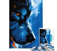 Rompecabezas para Adultos de 1000 Piezas El Ojo del Lobo difícil y desafiante Mujeres Juguetes antiestrés para Mayores de 14 años Juego 38x52cm