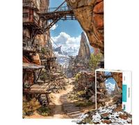 Rompecabezas para Adultos de 1000 Piezas El Pasaje de los Forajidos Rompecabezas para Adolescentes Juguetes antiestrés Corte de precisión Regalos para Amigos y Familiares (tamaño 38x26cm)