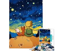 Rompecabezas para Adultos de 1000 Piezas El Principito y el Zorro Rompecabezas de 1000 Piezas Juguete Decoración de Pared Regalo de cumpleaños Oferta como Regalos para Toda la Familia (50x75cm)