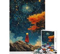 Rompecabezas para Adultos de 1000 Piezas El Principito y la Noche Estrellada Juego Educativo Ideal para Parejas Juguete antiestrés Entrena tu Cerebro y Tus Manos (75x50cm)