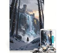 Rompecabezas para Adultos de 1000 Piezas El Regreso del Jinete del Castillo de Invierno Juguetes para armar desafiante para completar colección de Artistas Bellas Artes 38x52cm