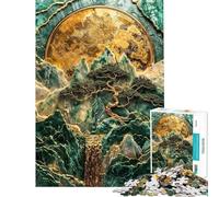 Rompecabezas para Adultos de 1000 Piezas El Reino del monarca de la montaña Rompecabezas para Adultos Carrera de Velocidad Manual Cada Pieza es única Juguetes educativos de Aprendizaje 38x52cm