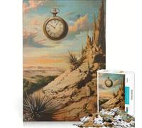 Rompecabezas para Adultos de 1000 Piezas El Reloj de Bolsillo El Tiempo no Espera a Nadie Juegos Divertidos antiestrés con Piezas de Formas aleatorias Que encajan Perfectamente 50x75cm