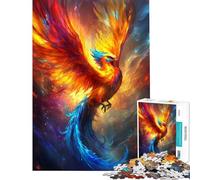 Rompecabezas para Adultos de 1000 Piezas El Resurgir del Fénix - Rompecabezas para Adultos Juegos Familiares antiestrés cumpleaños (tamaño 38x52cm)