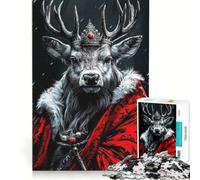 Rompecabezas para Adultos de 1000 Piezas El Rey Ciervo carmesí, Juego Educativo, Carrera de Velocidad Manual, Regalo de cumpleaños, Regalos 50x75cm