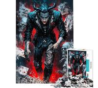 Rompecabezas para Adultos de 1000 Piezas El Rey Demonio del Corazón Rompecabezas Familiar para aliviar el estrés cumpleaños (tamaño 38x26cm)